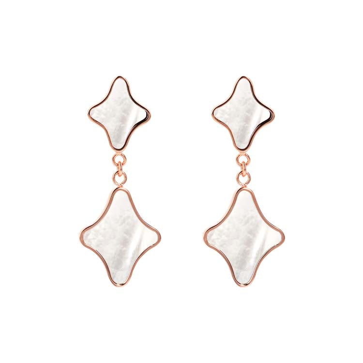 Bronzallure Alba White Mother of Pearl Earrings WSBZ02206.WM