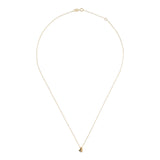 9K Yellow Gold Drop Heart Necklace 45cm