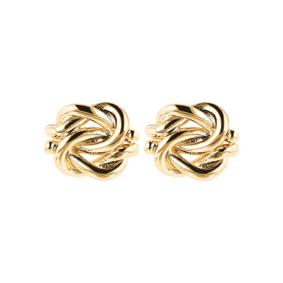 Bronzallure Knot Golden Earrings| The Jewellery Boutique