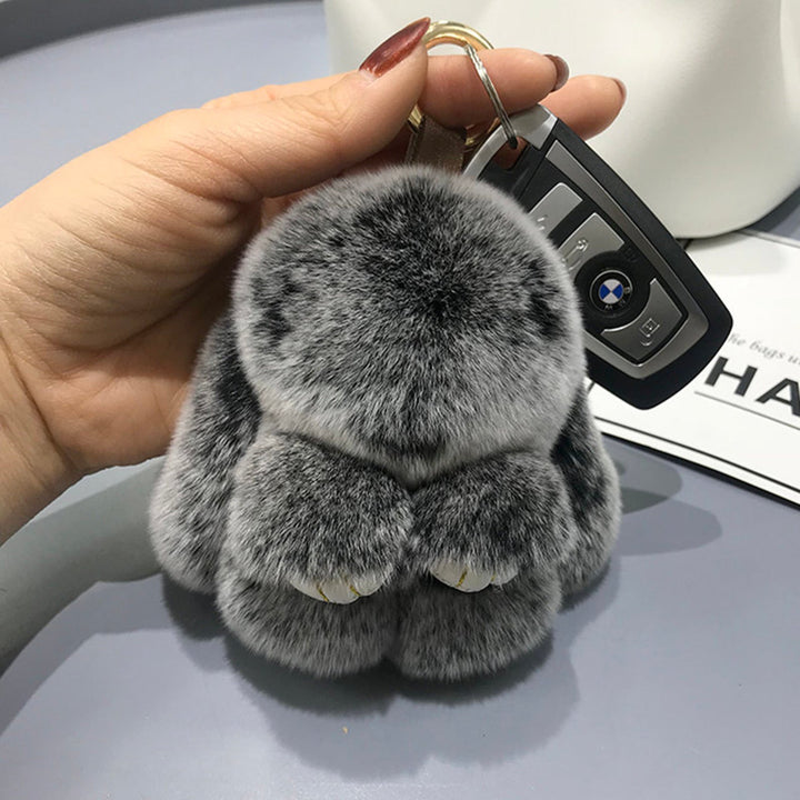 7-Degrees Accessories Plush Bunny Keyring and Bag Charm Small - 7CKRBNS