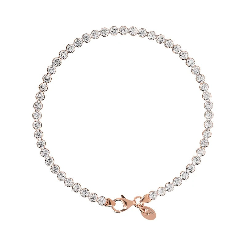 Bronzallure Altissima Tennis Bracelet White CZ WSBZ00576.WR