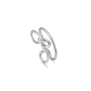 Ania Haie Forget Me Knot Ear Cuff Silver E029-03H