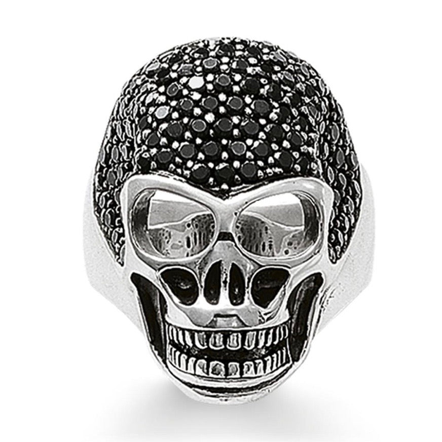 Thomas Sabo Jewellery Ring Skull PavÃ© TR1705M