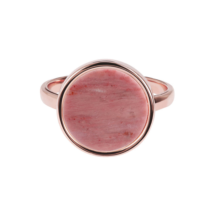 Bronzallure Alba Disc Stone Ring Red Fossil Wood WSBZ00904.RDW