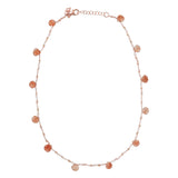Bronzallure Variegata Rosary Necklace with Natural Sunstone WSBZ01554.ST