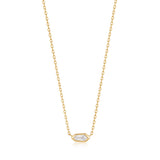 Ania Haie Dance ‘Till Dawn Gold Sparkle Emblem Chain 38-43cm Necklace N041-01G-W