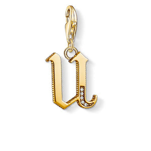 Thomas Sabo Charm INITIAL LETTER U GOLD" CC1627