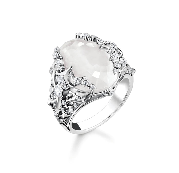 Thomas Sabo Ring Milky Quartz Silver TR2407