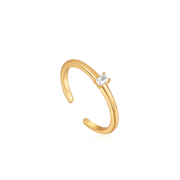 Ania Haie Gold Glam Adjustable Ring R037-01G