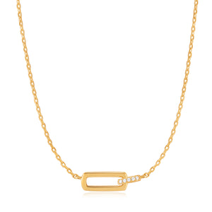Ania Haie Gold Glam Interlock 43-48cm Necklace N037-01G