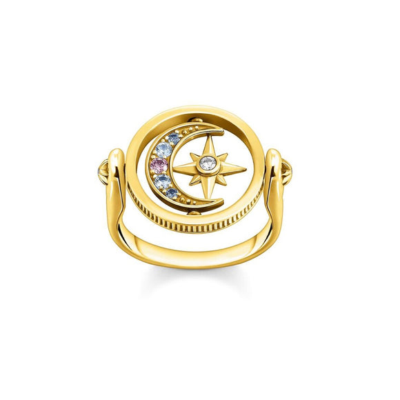Thomas Sabo Ring Royalty Star & Moon Gold TR2377Y
