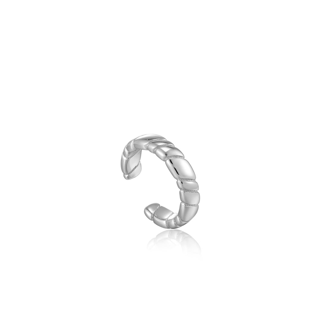 Ania Haie Silver Smooth Twist Ear Cuff E038-04H