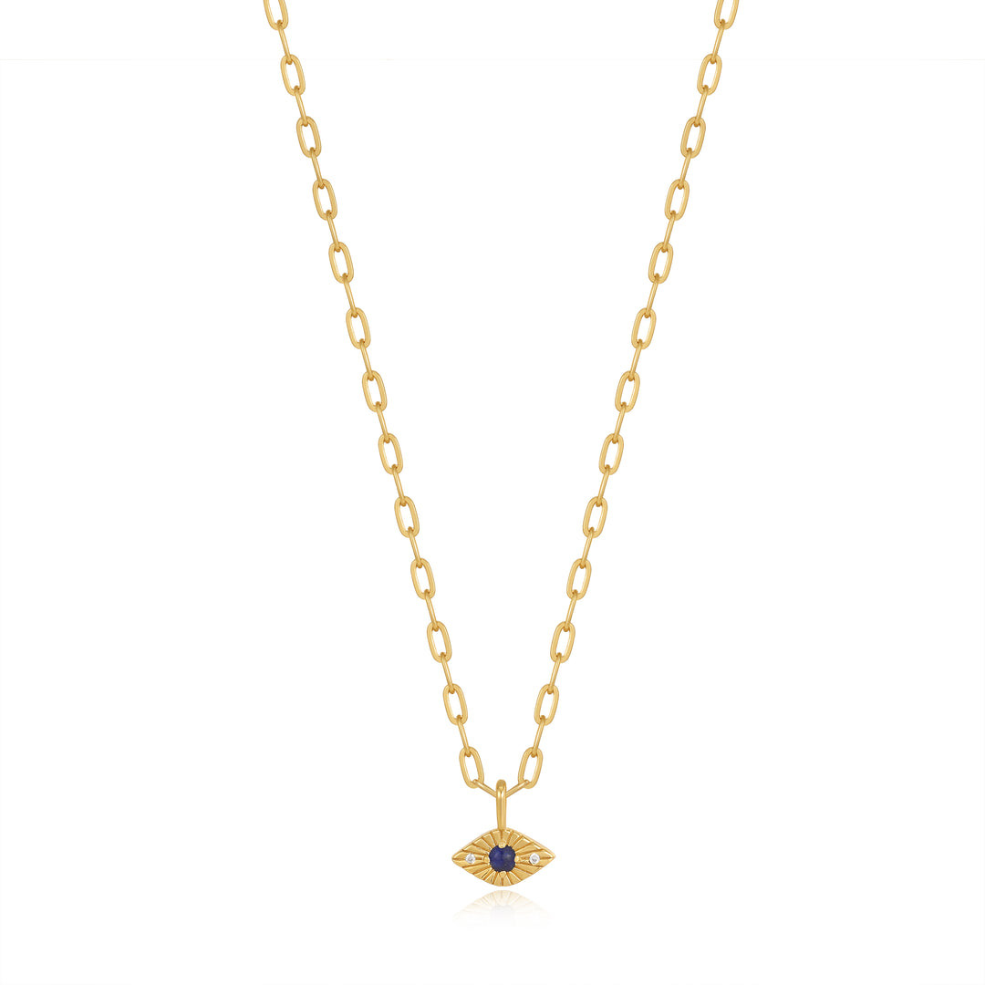 Ania Haie Gold Lapis Evil Eye 40-45cm Necklace N039-02G-L