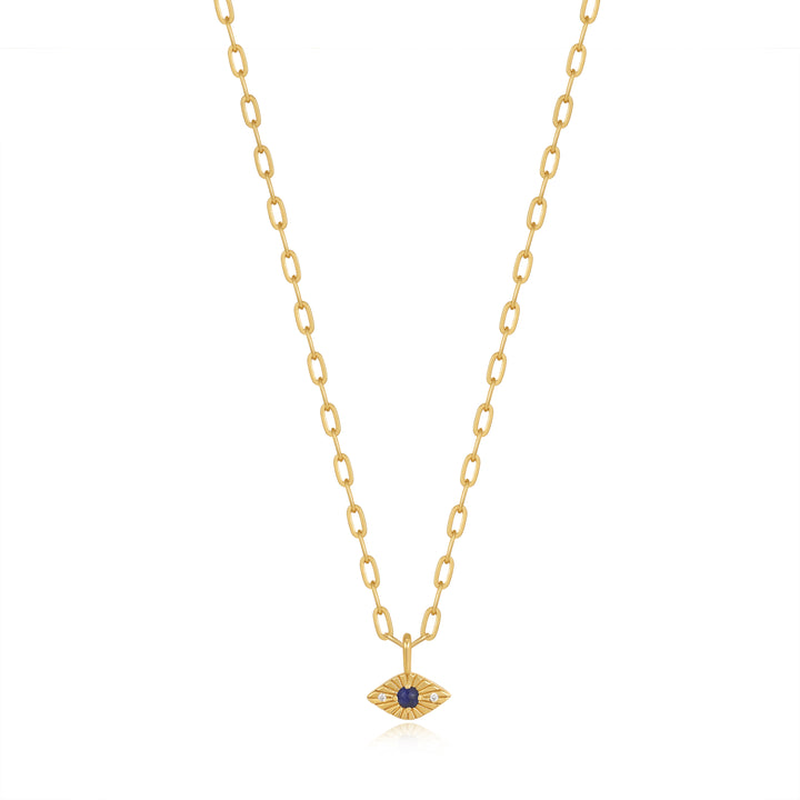 Ania Haie Gold Lapis Evil Eye 40-45cm Necklace N039-02G-L