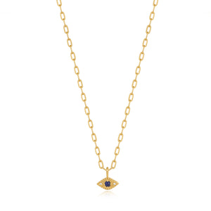 Ania Haie Gold Lapis Evil Eye 40-45cm Necklace N039-02G-L