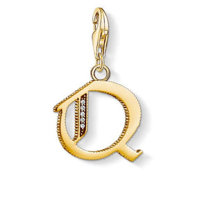 Thomas Sabo Charm INITIAL LETTER Q GOLD" CC1623