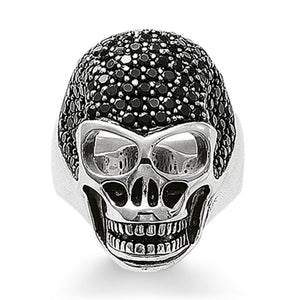 Thomas Sabo Jewellery Ring Skull PavÃ© TR1705M