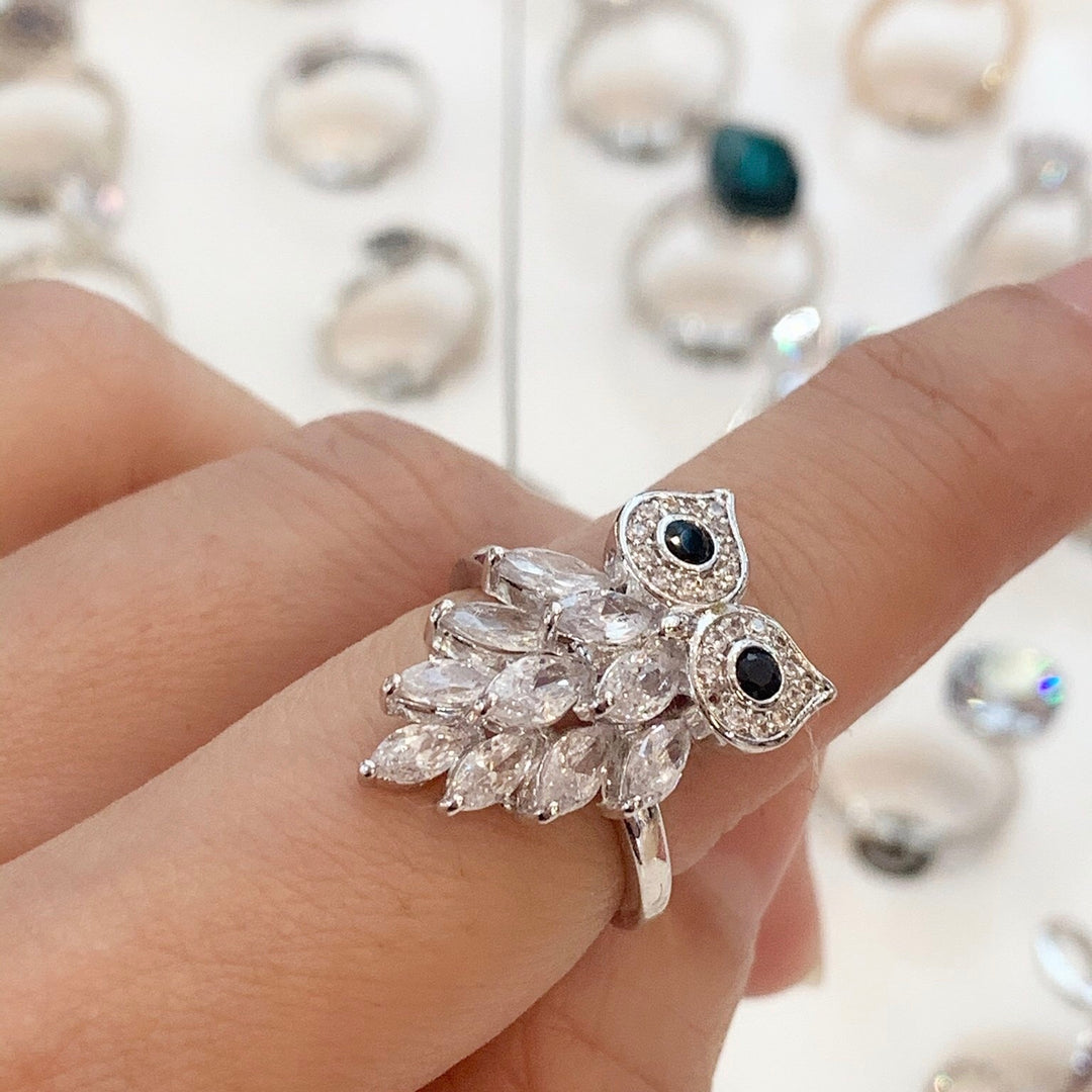 7-Degrees Exclusive Design Fashion Trend Ring "Owl" 7CFTRI01