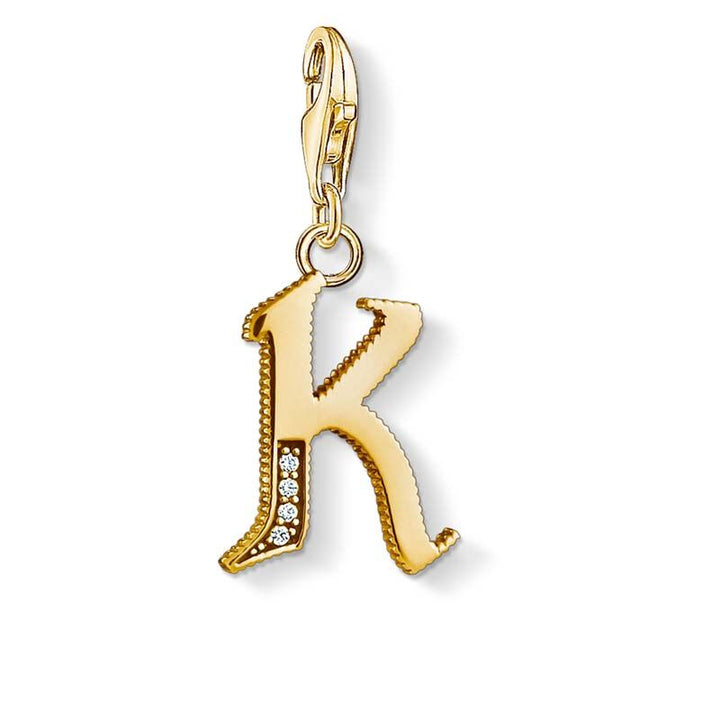 Thomas Sabo Charm INITIAL LETTER K GOLD" CC1617