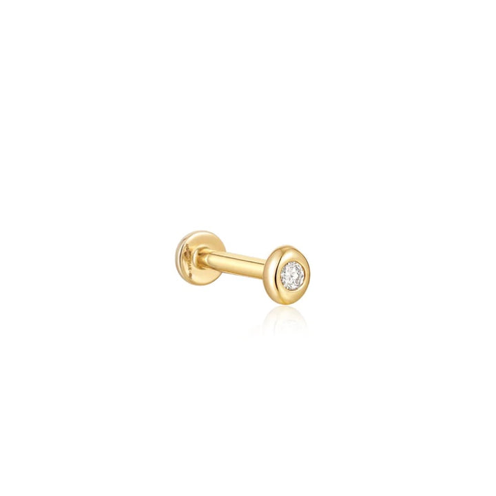 Ania Haie 14kt Gold Magma Single Diamond Labret Earring EAU004-01YG