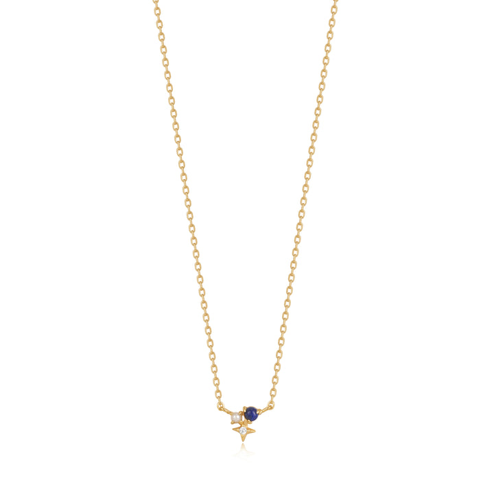 Ania Haie Gold Lapis Star 38-43cm Necklace N039-01G-L