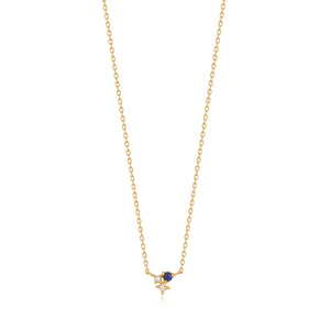 Ania Haie Gold Lapis Star 38-43cm Necklace N039-01G-L