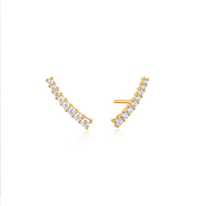 Ania Haie Gold Glam Crawler Stud Earrings E037-03G