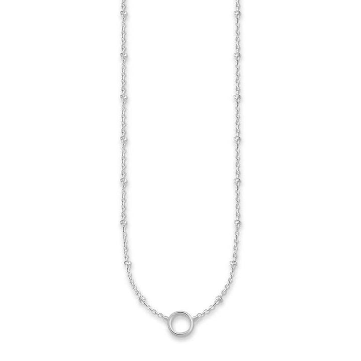 Thomas Sabo Charm Necklace Silver Dot Chain with Circle Carrier CX0233