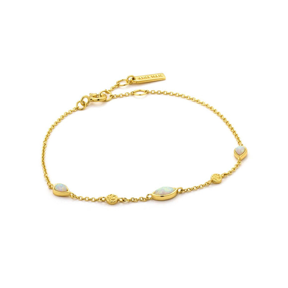 Ania Haie Mineral Glow Opal Colour Bracelet Gold B014-02G
