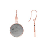 Bronzallure Alba Stone Mini Disc Earrings Pyrite WSBZ00712.PR