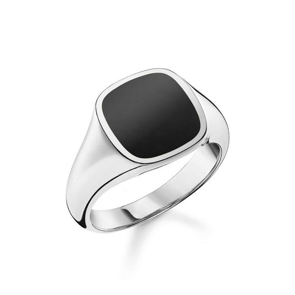 Thomas Sabo Jewellery Ring Classic Black Silver TR2332M