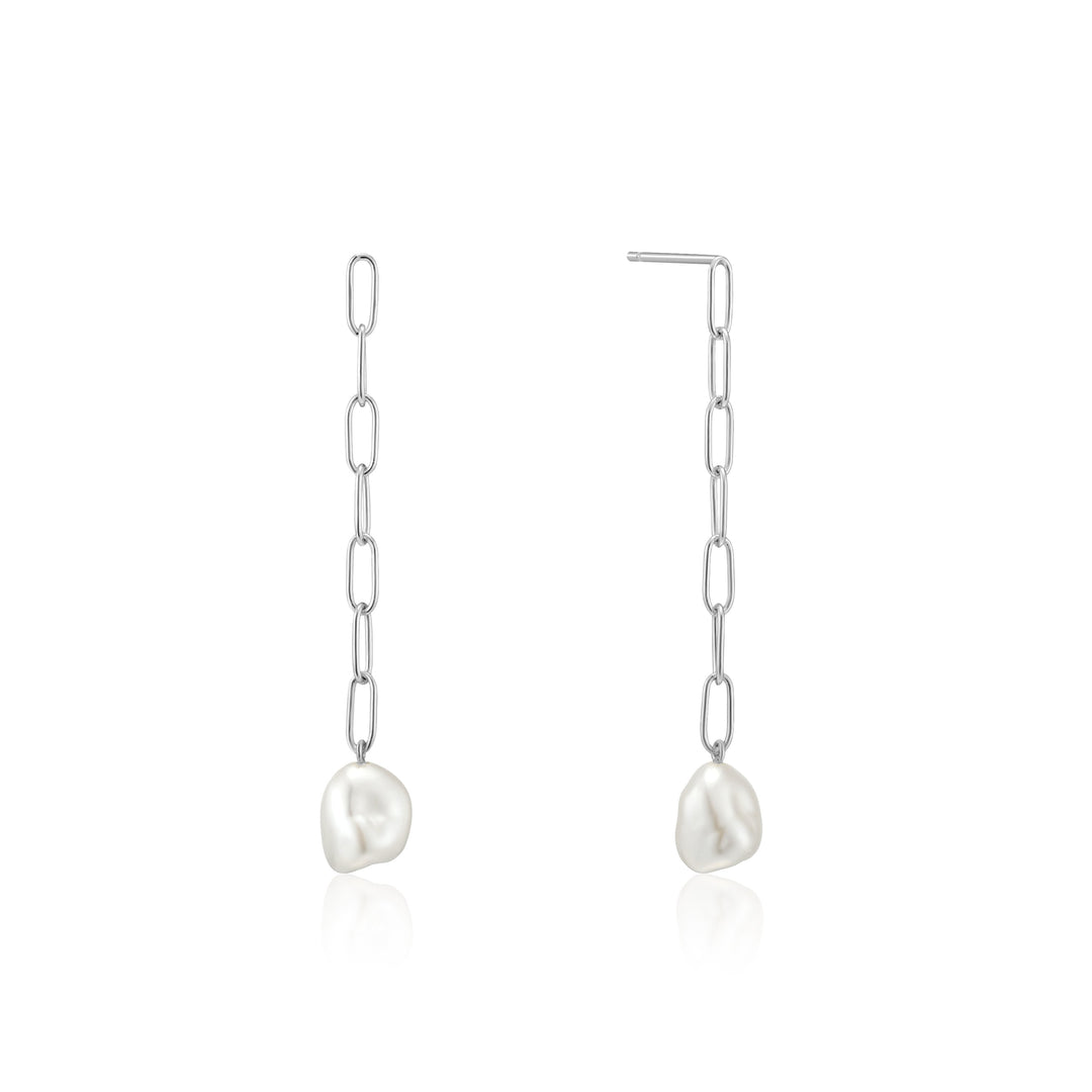 Ania Haie Pearl of Wisdom Pearl Chunky Drop Earrings E019-05H