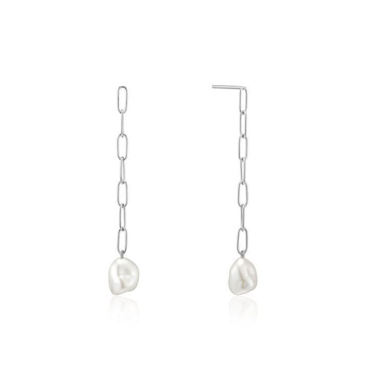 Ania Haie Pearl of Wisdom Pearl Chunky Drop Earrings E019-05H