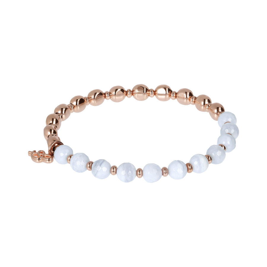 Bronzallure Variegata Rainbow Bracelet Blue Lace Agate WSBZ01431.BLA