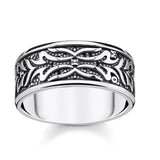 Thomas Sabo Jewellery Ring Black Tiger Pattern TR2291M