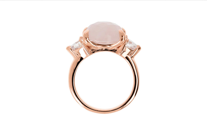 Bronzallure Felicia Valentine Day Ring Rose Quartz WSBZ02017.RQ