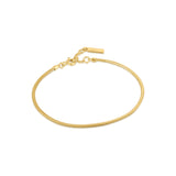 Ania Haie Gold Snake Chain 16.5-18.5cm Bracelet B038-02G