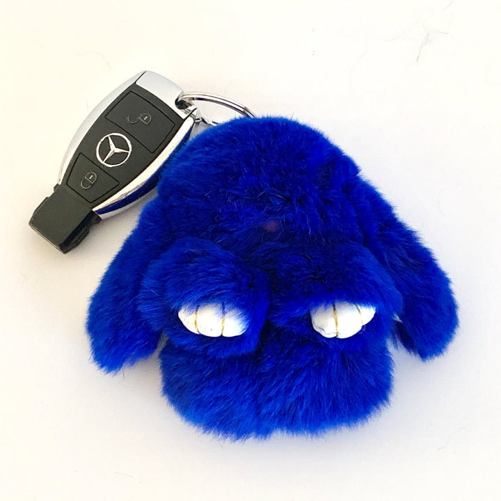 7-Degrees Accessories Plush Bunny Keyring and Bag Charm Small - 7CKRBNS