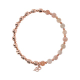 Bronzallure Variegata Rainbow Bracelet Peach Moonstone WSBZ01431.PMS