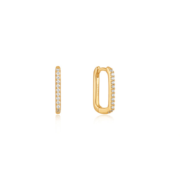 Ania Haie Gold Glam Oval Hoop Earrings E037-04G