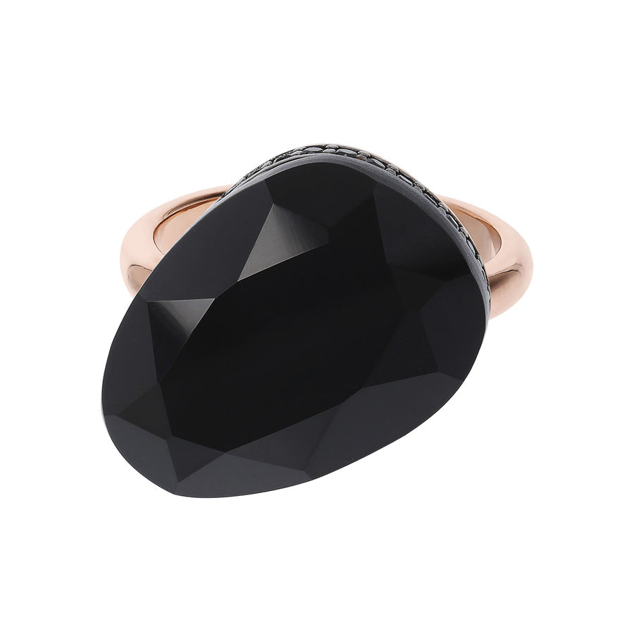 Bronzallure Preziosa Ring with Natural Black Spinel Stone WSBZ01535.BS