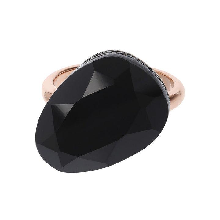 Bronzallure Preziosa Ring with Natural Black Spinel Stone WSBZ01535.BS