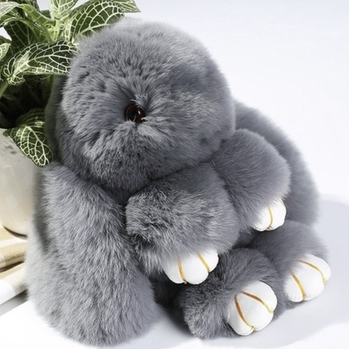 7-Degrees Accessories Plush Bunny Keyring and Bag Charm Large - 7CKRBNL