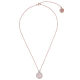 Bronzallure Preziosa Milanese Necklace With Natural Rose Quartz Stones WSBZ00815.R