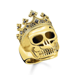 Thomas Sabo Jewellery Ring Skull Gold TR2207YM