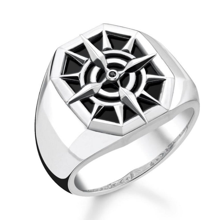 Thomas Sabo Jewellery Ring Compass Black TR2274M