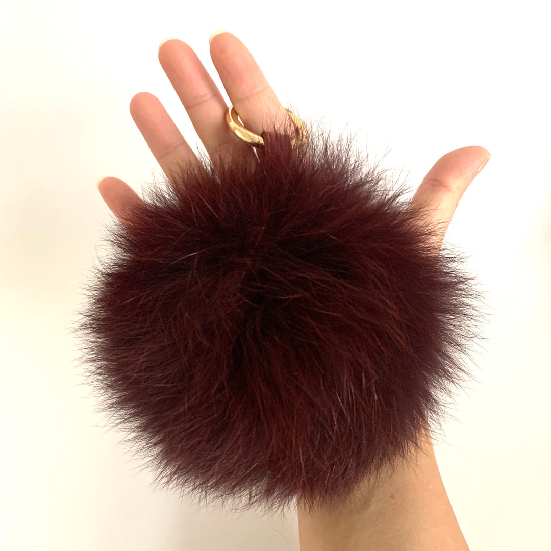 7-Degrees Accessories Pompom Bag Charm and Keyrings Large - 7CKRPPL