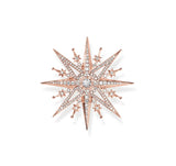 Thomas Sabo Brooch Star with Pink Stones Rose Gold TX0281R