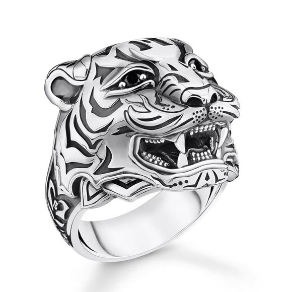 Thomas Sabo Jewellery Ring Tiger Silver TR2294M