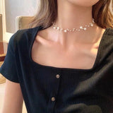 7-Degrees Exclusive Design Fashion Trend Necklace "Pearl Shower" 7CFTNE03